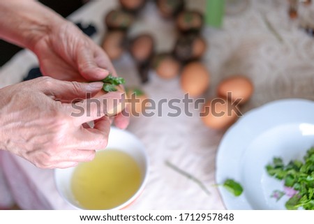 Eggs are prepared for painting and ornamenting for Easter