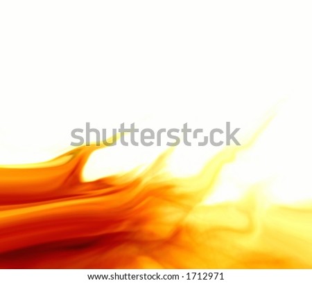 Isolated fire . White background Royalty-Free Stock Photo #1712971
