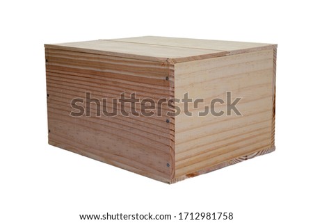 closed 12 bootle wood wine gift box isolated on white background