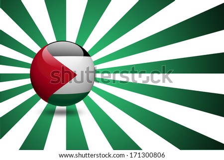 Palestinian flag sphere.