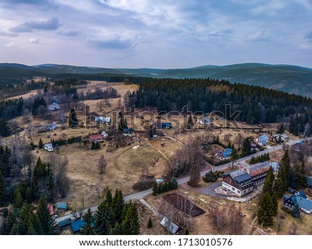 View from above on Horni Maxov in Czech republic