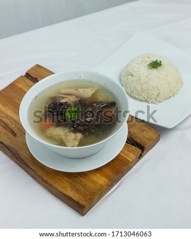 an indonesian traditioal-modern chicken soup