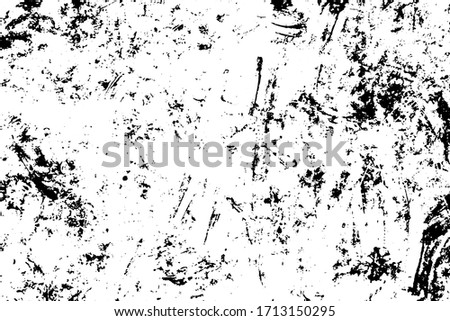 Distressed detailed overlay texture of rough surface, cracked wall, stone and old paint. Grunge horizontal background. One color graphic resource.