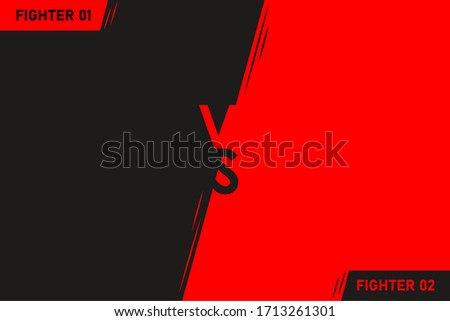Versus VS letters fight Vector illustration on backgrounds in flat modern style design with halftone