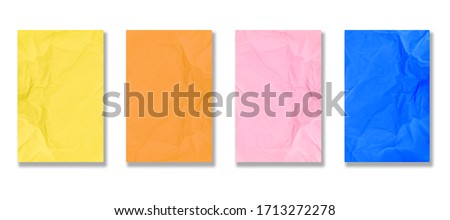 Various color scenes, yellow, pink, blue
