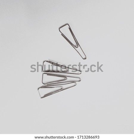 paperclip in a white background close up photo