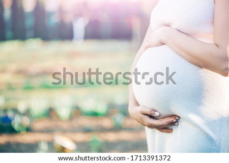 pregnancy, motherhood, people and expectation concept
