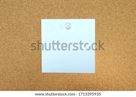 Note Board with notes. Blank notes in order to write down the text.