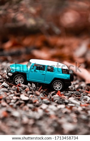 Plastic Blue Toy SUV Car Sport Version. Children's favorite toys