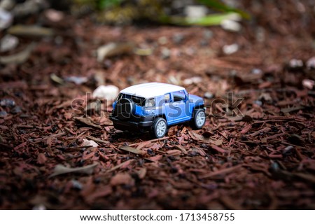 Plastic Blue Toy SUV Car Sport Version. Children's favorite toys