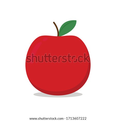 Apple vector. Apple isolated on white background.
