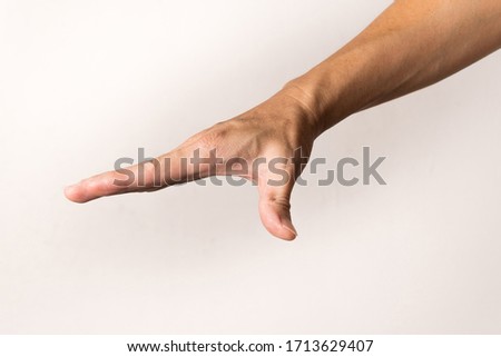 Human finger hand sign gesturing