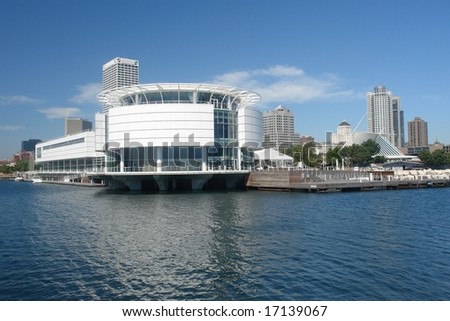 A picture of Milwaukee architecture on the lake front