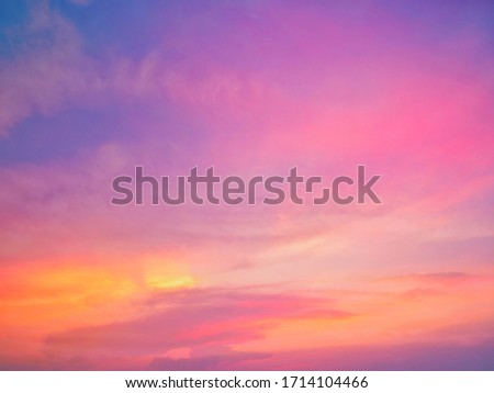 Twilight sky background with Colorful sky in twilight background Royalty-Free Stock Photo #1714104466