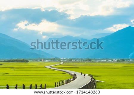 Heaven Road, Landscape of Chishang, Taitung Royalty-Free Stock Photo #1714148260