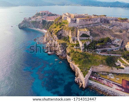 fortezze medicee isola d'elba tuscany Royalty-Free Stock Photo #1714312447
