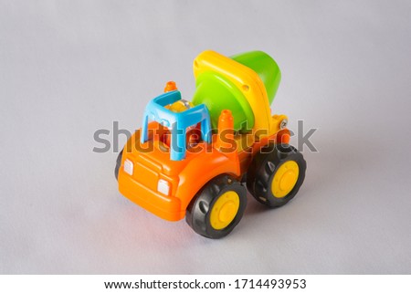 
colorful toy on white background