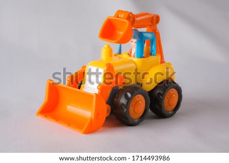 
colorful toy on white background