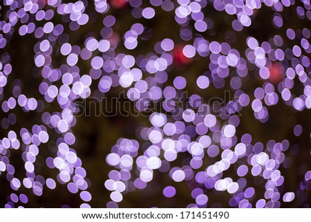 Abstract purple light bokeh as background