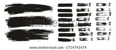 Flat Paint Brush Thin Lines & Background Mix High Detail Abstract Vector Lines Background Mix Set  Royalty-Free Stock Photo #1714741474