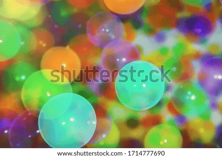 Colorful Bubbles Background, Abstract Colorful Bokeh Effect 