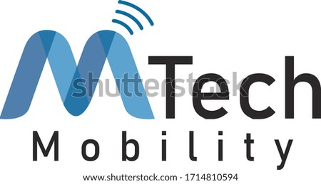 Logo that describe connecting with the internet that very mobility.