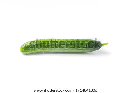 Cucumber isolated on white background, clipping path, full depth of field pickle