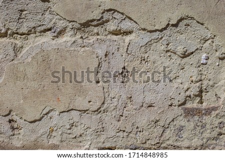 Old wall plaster texture. destroyed plaster wall or cement brick wall texture grunge background