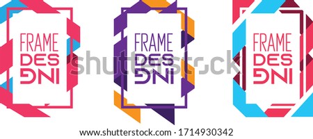 COLLECTION OF MODERN FRAME. GRAPHIC ELEMENTS. USE TO BROCHURE, FLYER, WEB AND CLIP.