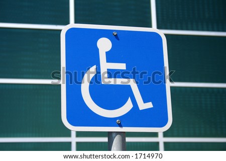 modern handicap placard