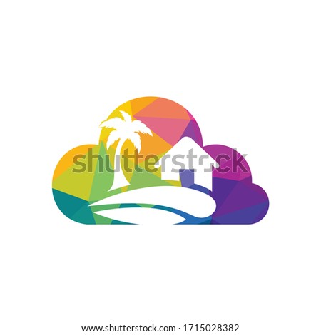 Beach House Logo Design. Beach Resort Logo Design.
