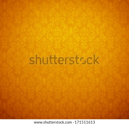 golden wallpaper; baroque style.