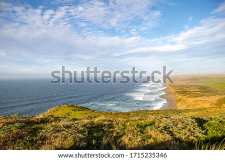 Point Reyes national seashore landscapes in California