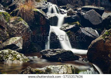 Long exposure picture of a waterfall / river.