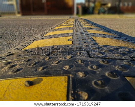 speed bump on the road