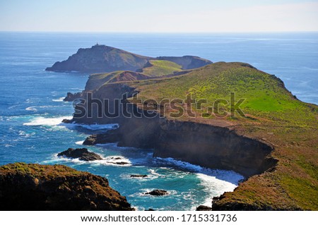View landscape nature island Madeira
