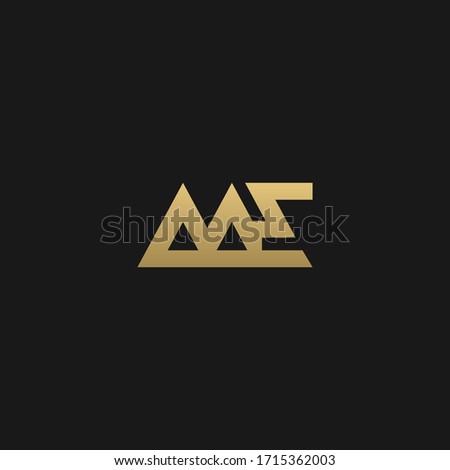 Artistic modern aggressive ME initial based letter icon logo