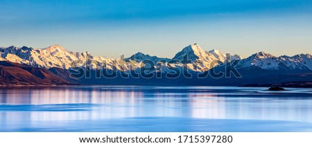 Aoraki, Mt Cook in The Southern Alps, New Zealand Royalty-Free Stock Photo #1715397280