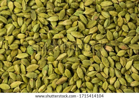 Cardamon seeds close up in studio Royalty-Free Stock Photo #1715414104