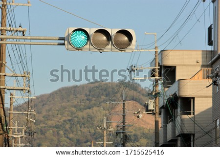There are various color of traffic lights in Japan.
