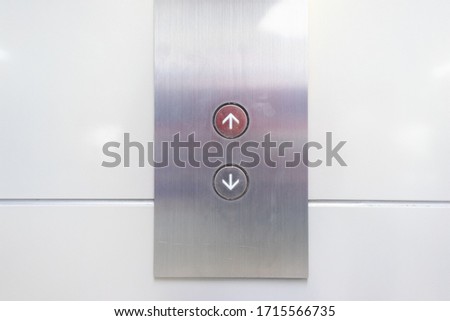 Push button Elevator Switch On the wall
