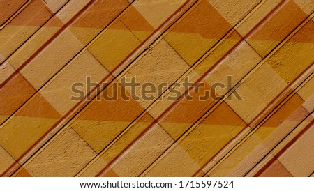 Orange painted toilet tiles surface texture as seamless background.