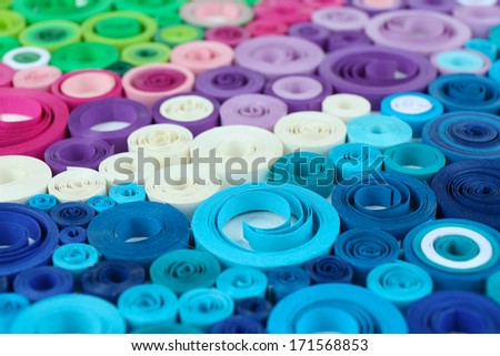 Abstract colorful background of colorful paper close up