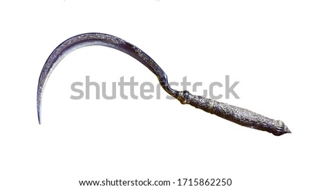 sickle isolated on white background. This has clipping path.