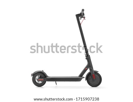 Electric scooter on white background, including clipping path Royalty-Free Stock Photo #1715907238