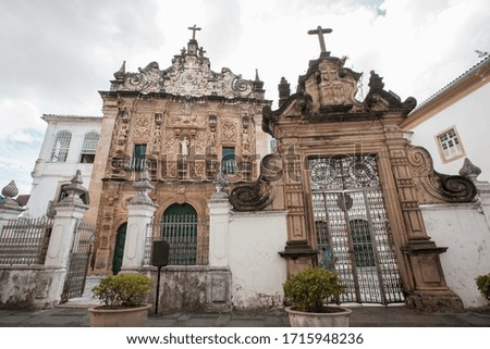Historic church architecture in Salvador

