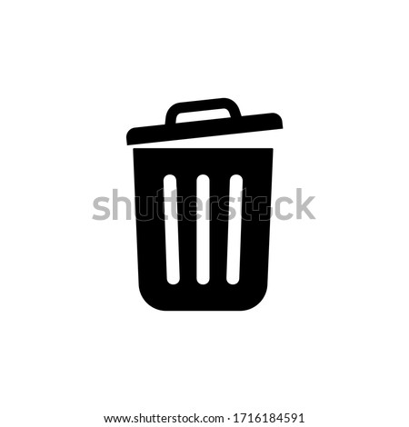 Recycle bin icon. Trash Can icon vector illustration Royalty-Free Stock Photo #1716184591