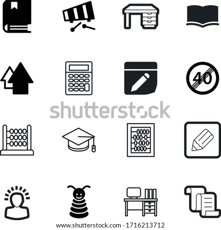 education vector icon set such as: figure, academic, group, financial, music, kids, road, educational, party, set, small, signs, agreement, speed, contract, science, communication, tower, graduate