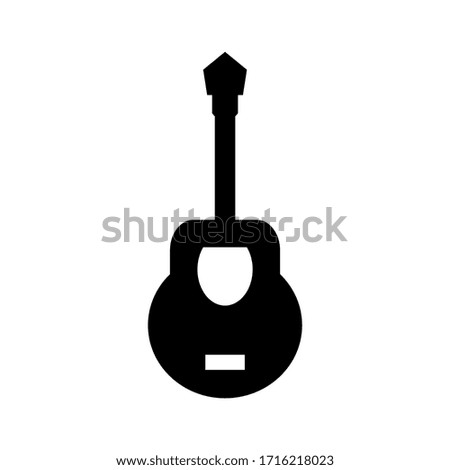guitar icon or logo isolated sign symbol vector illustration - high quality black style vector icons
