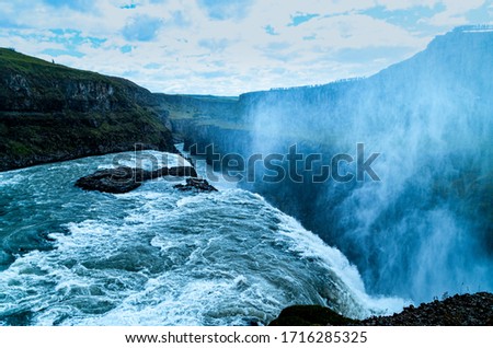 Beautiful picture of Gulfoss waterfall
